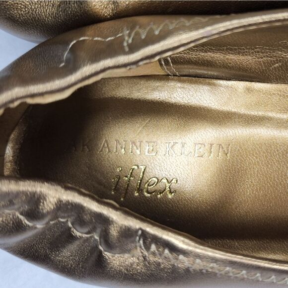 Anne Klien Gold ballet Flats - Picture 11 of 12